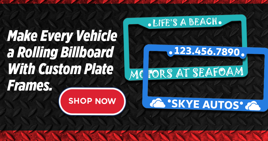 Personalized License Plate Frames