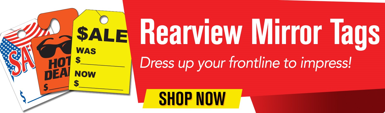 Rearview Mirror Tags - Dress up your frontline to impress! Rearview Mirror Tags - Dress up your frontline to impress!