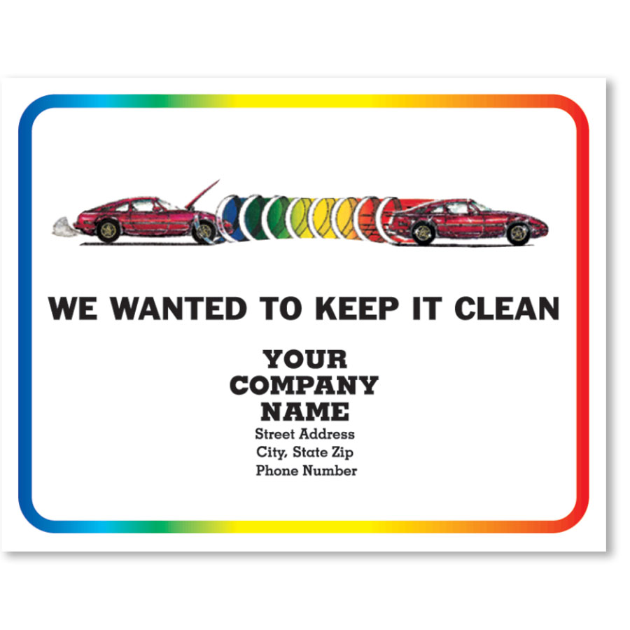 Custom Printed Paper Floor Mats for Cars Rainbow Repair Sid Savage