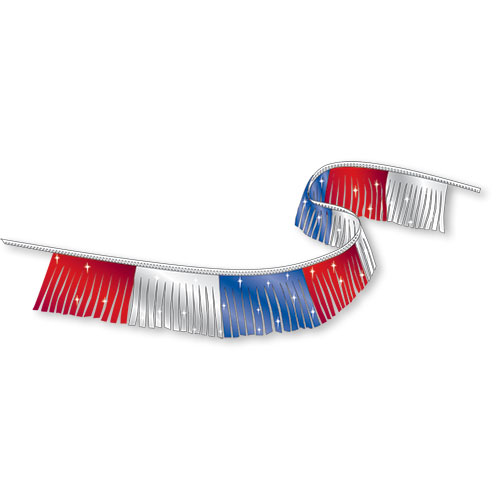 Metallic Fringe Pennants 120 ft. Car Lot Streamers