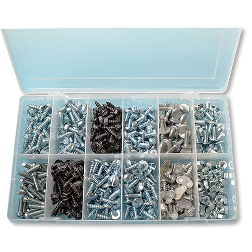 License Plate Screw Assortment Kit Auto Dealer Supplies
