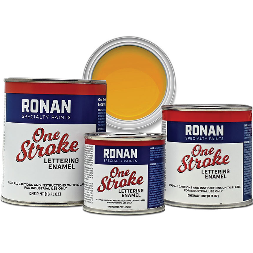 One Stroke Lettering Enamel Golden Yellow