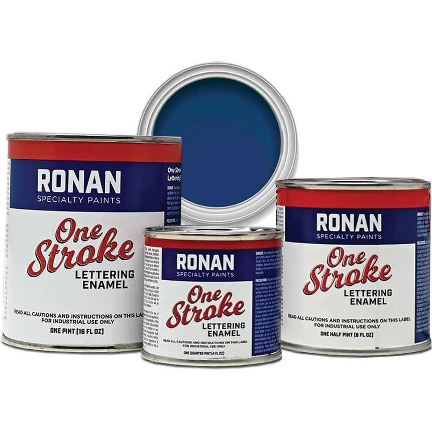 One Stroke Lettering Enamel Light Blue