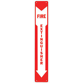 Shop Sign &ndash; 4" x 24" Extinguisher