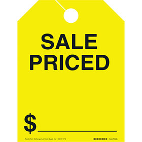 Fluorescent Mirror Tags-Sale Priced 8.5