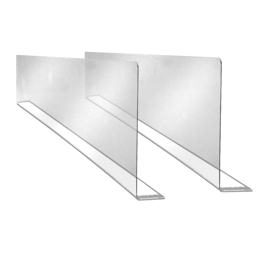 Economy Shelf Divider with Adhesive Base Sightline Display