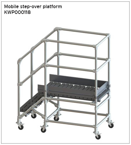 Custom step-over platforms: Photo gallery - Simplified Safety