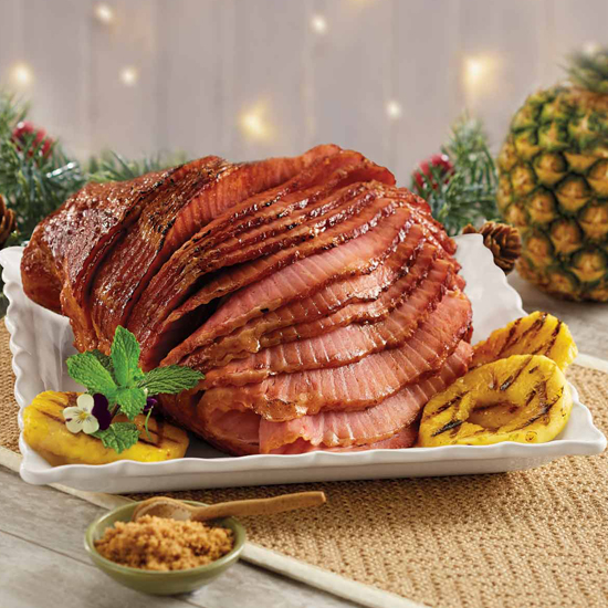 Honey Cured Spiral Ham Pineapple Glaze Pack Cured Ham Smithfield
