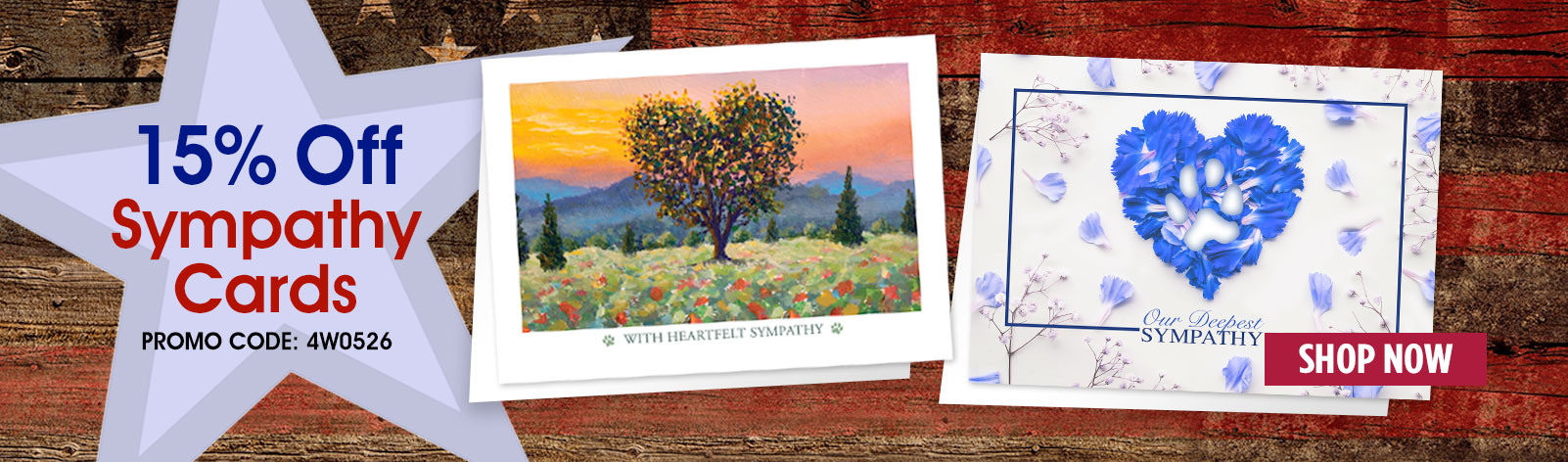 15% Off Sympathy Cards