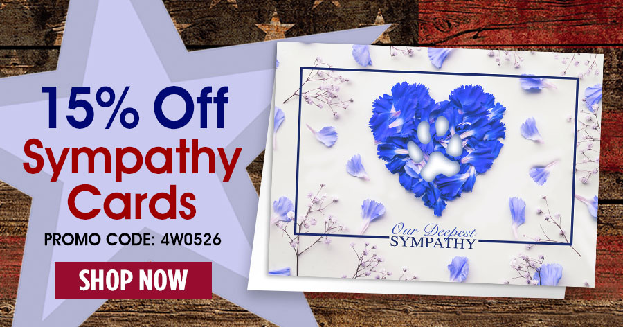 15% Off Sympathy Cards