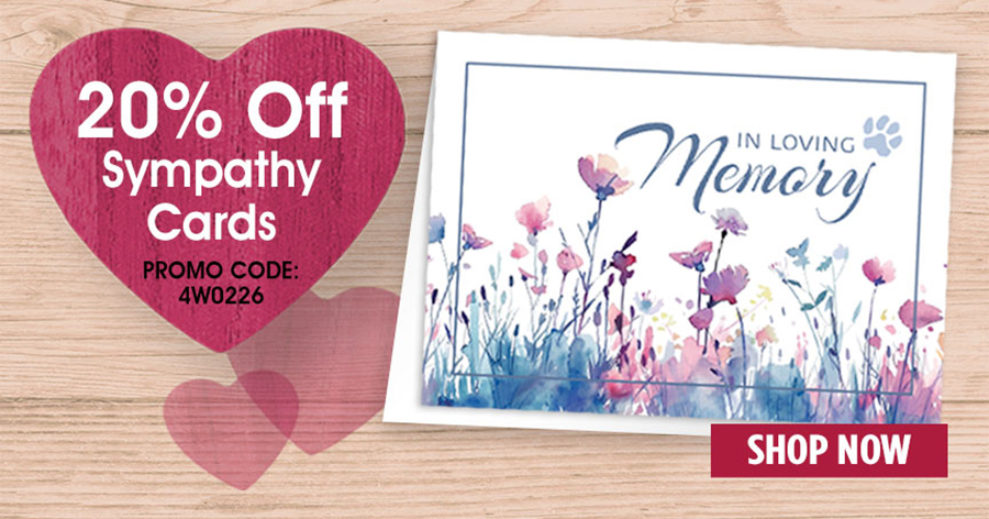 20% Off Sympathy Cards