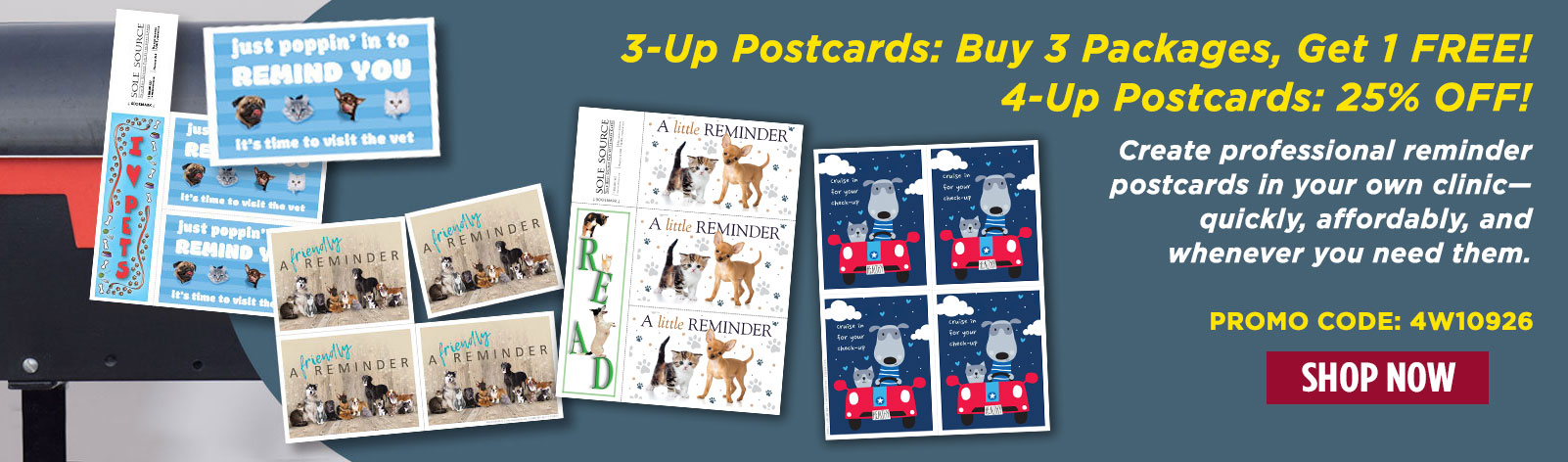 3Up and 4Up Postcards