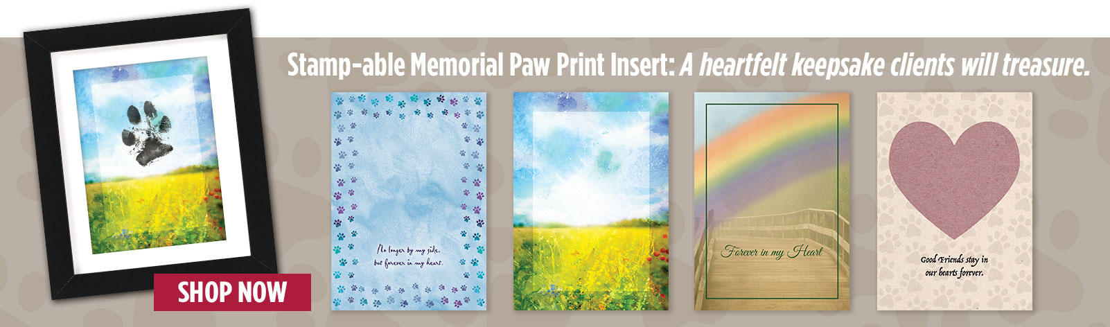 Stampable Memorial Card Insert