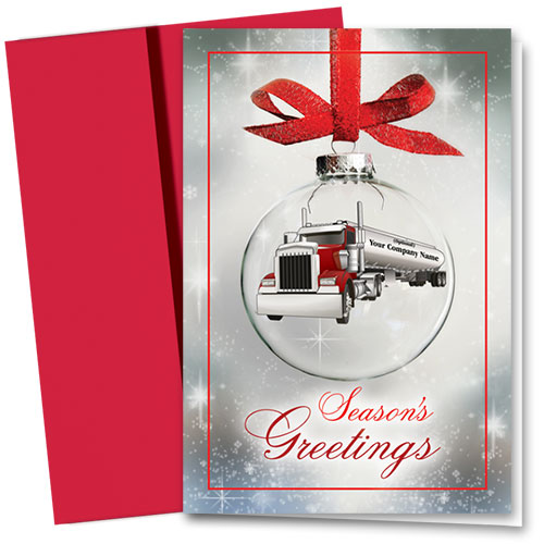 Trucking Christmas Cards Tanker Greetings