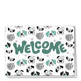Veterinary Welcome Cards - Bubble Letters