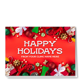 Veterinary Holiday Cards - Presents for Pets