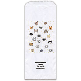 Personalized Paper Pharmacy Bags - 5" x 2" x 12" - Everyone