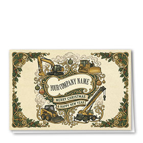Construction Christmas Cards - Vintage Construction