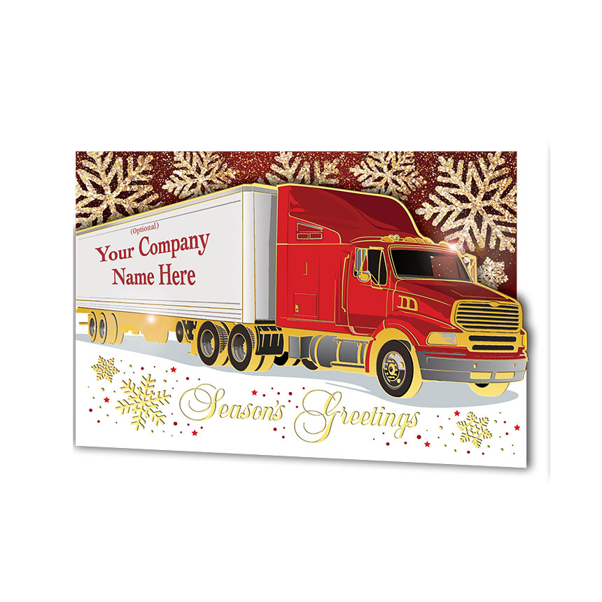 SemiTruck Christmas Cards Sole Source