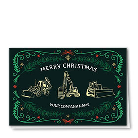 Construction Christmas Cards - Whimsical Trio