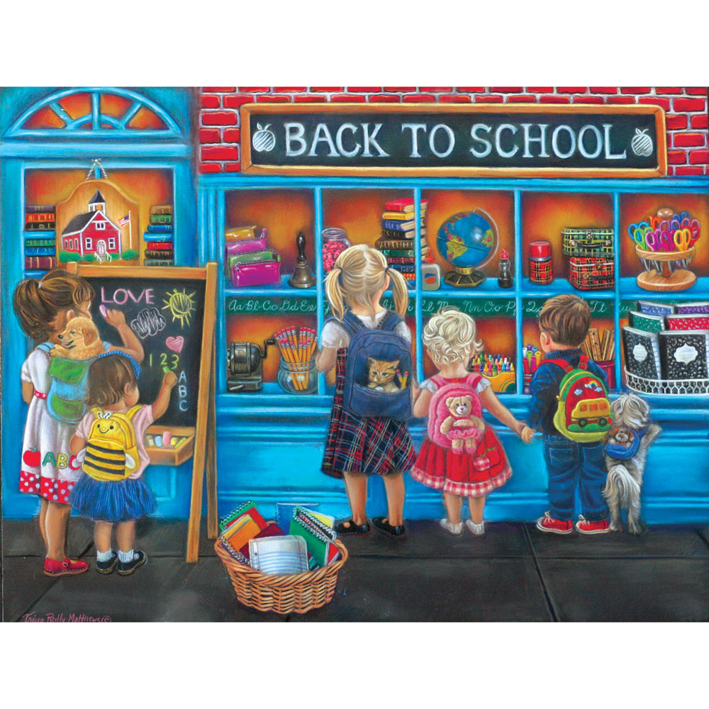 Back to School 300 Large Piece Jigsaw Puzzle Spilsbury