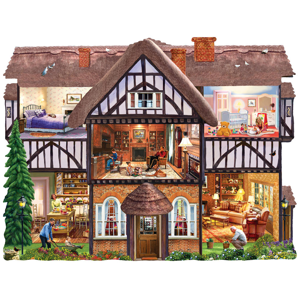 Summer House 1000 Piece Shaped Jigsaw Puzzle Spilsbury