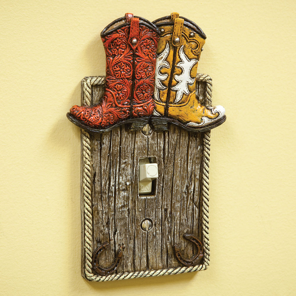 Cowboy Boot Light Switch Single Spilsbury