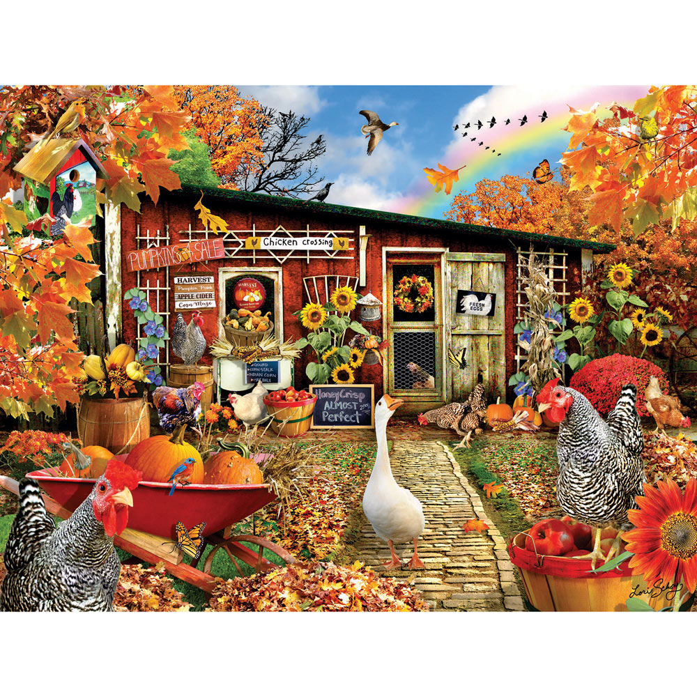 Chickens Crossing 300 Large Piece Jigsaw Puzzle | Spilsbury
