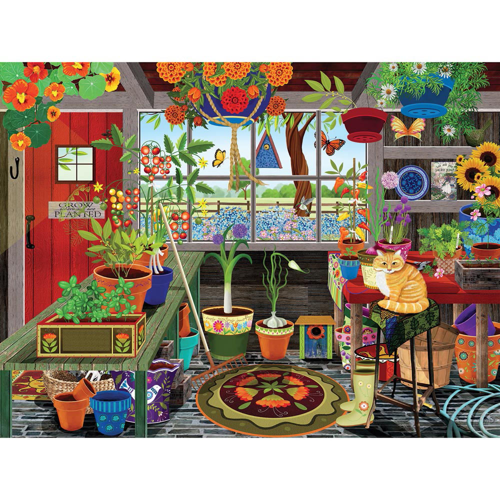 Greenhouse 300 Large Piece Jigsaw Puzzle Spilsbury
