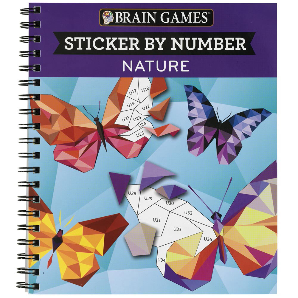 Sticker by Number Book Nature Spilsbury