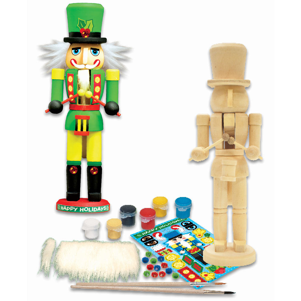 Wooden Nutcracker Painting Kit Spilsbury