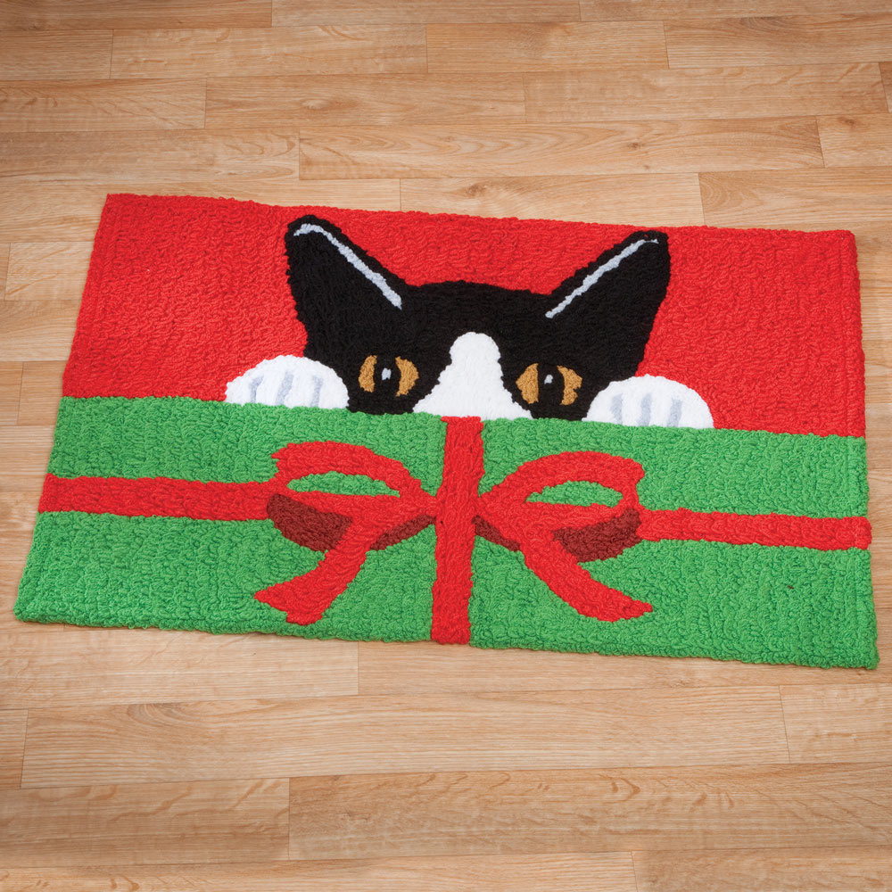 Kitty Christmas Rug Spilsbury
