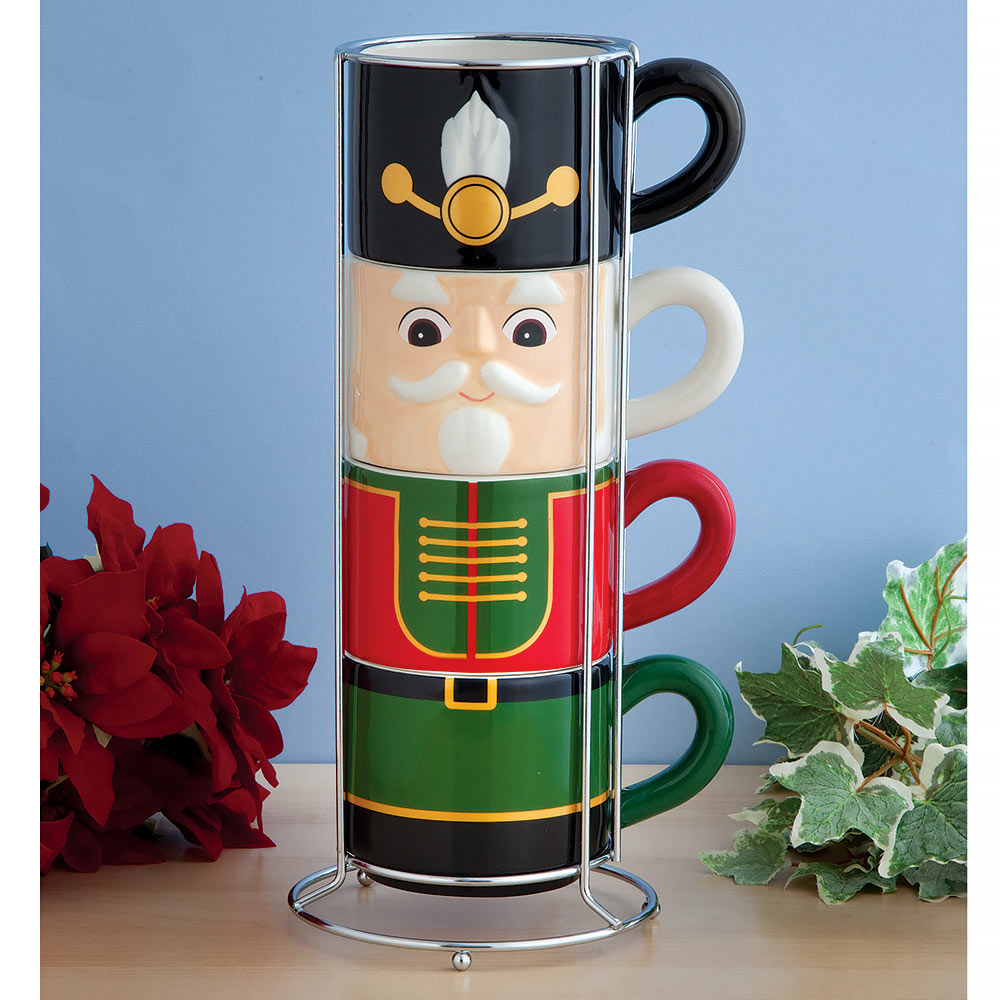 Nutcracker Stacking Mug Set Spilsbury