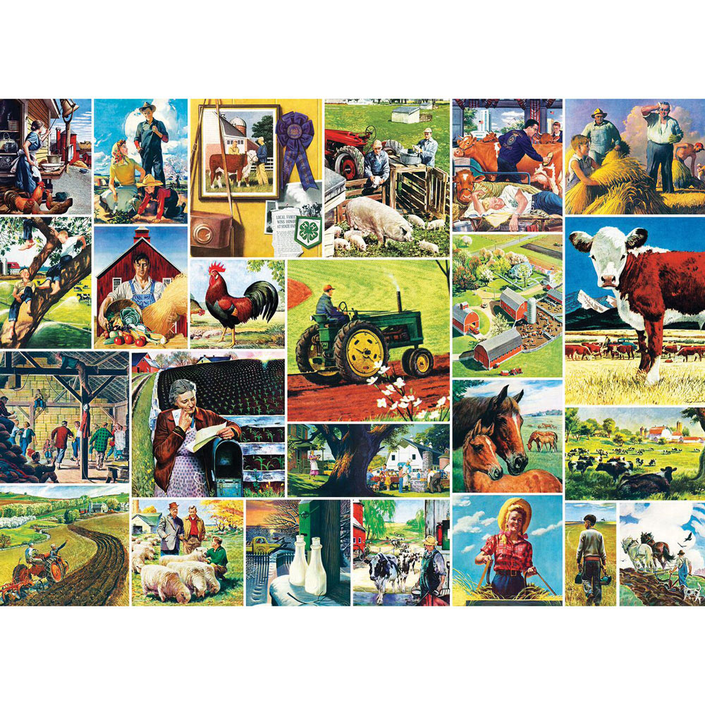 Buy Farmland Collage 1000 Piece Jigsaw Puzzle at Spilsbury