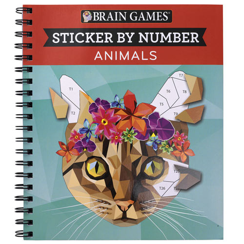 Sticker by Number Book Animals Spilsbury