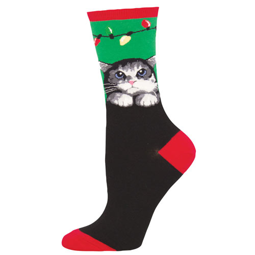 Christmas Cat Socks Spilsbury