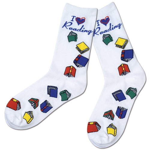 I Love Reading Socks Spilsbury