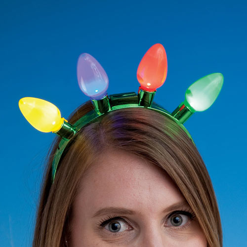 Jumbo Flashing Lights Headband Spilsbury