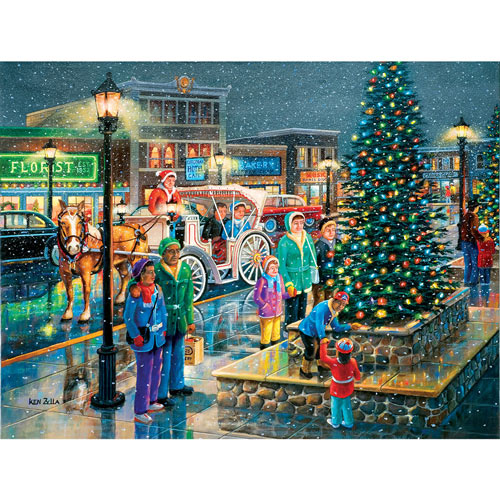 Holiday Lights 300 Large Piece Jigsaw Puzzle Spilsbury