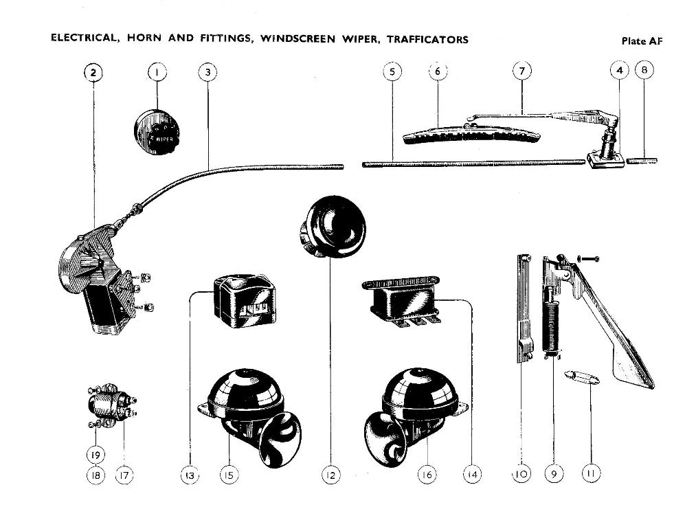 Electrical, Horn & Fittings, Windscreen Wiper