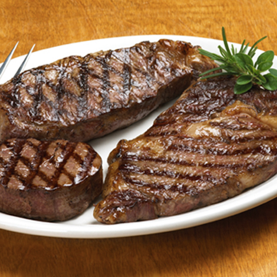 Gift Box: 4 Ribeyes - 40 oz - With Wine