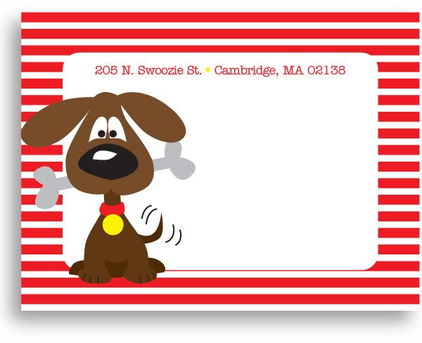 Swoozies Stickers - Puppy - Shipping Label