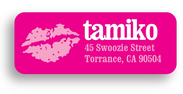 Swoozies Stickers - Hugs & Kisses - Return Address