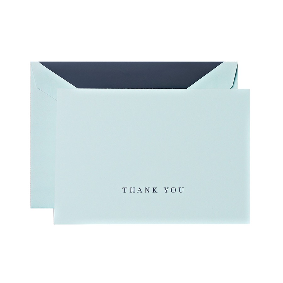 Crane & Co. Engraved Beach Glass Thank You Notes