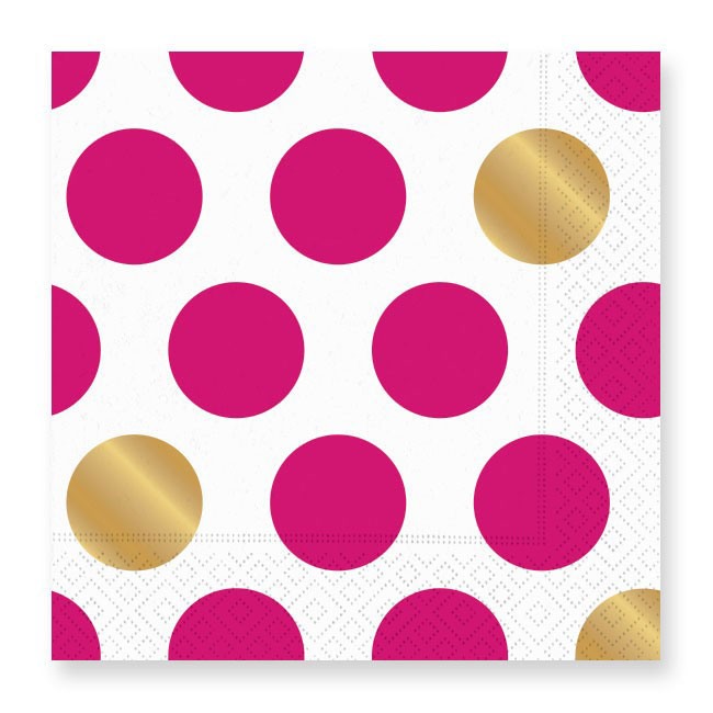 Kenzie Magenta Luncheon Napkins