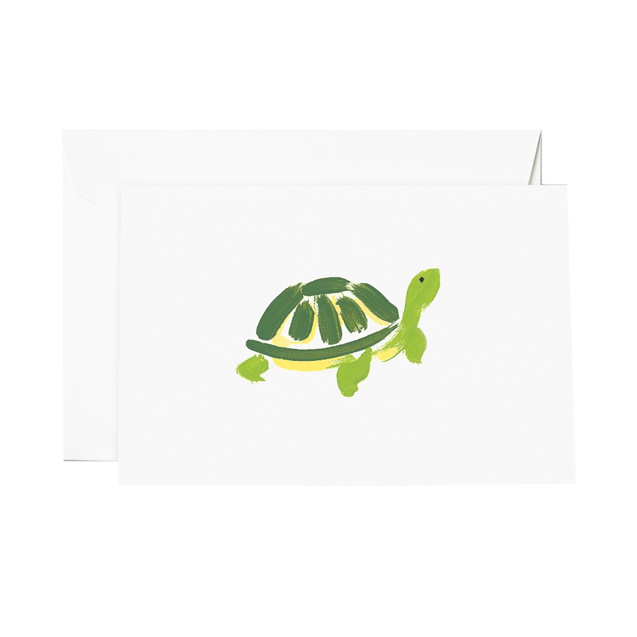 Crane & Co. Brushstroke Turtle Folded Notes