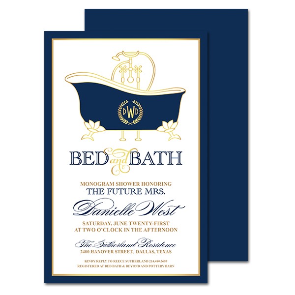 Bed and Bath Digital Invitation