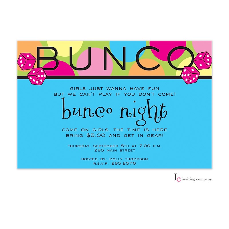 Bunco Invitation