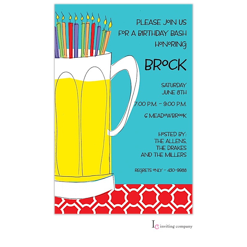 Birthday Beer Invitation