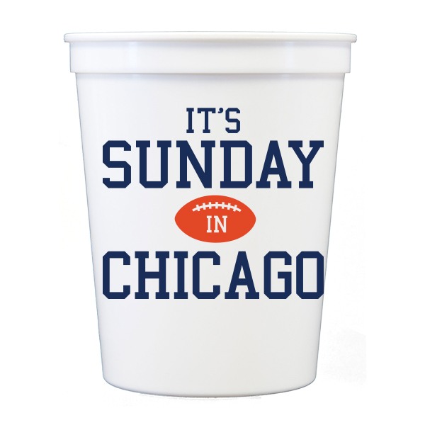 Custom Sunday in Tailgate Stadium Cups